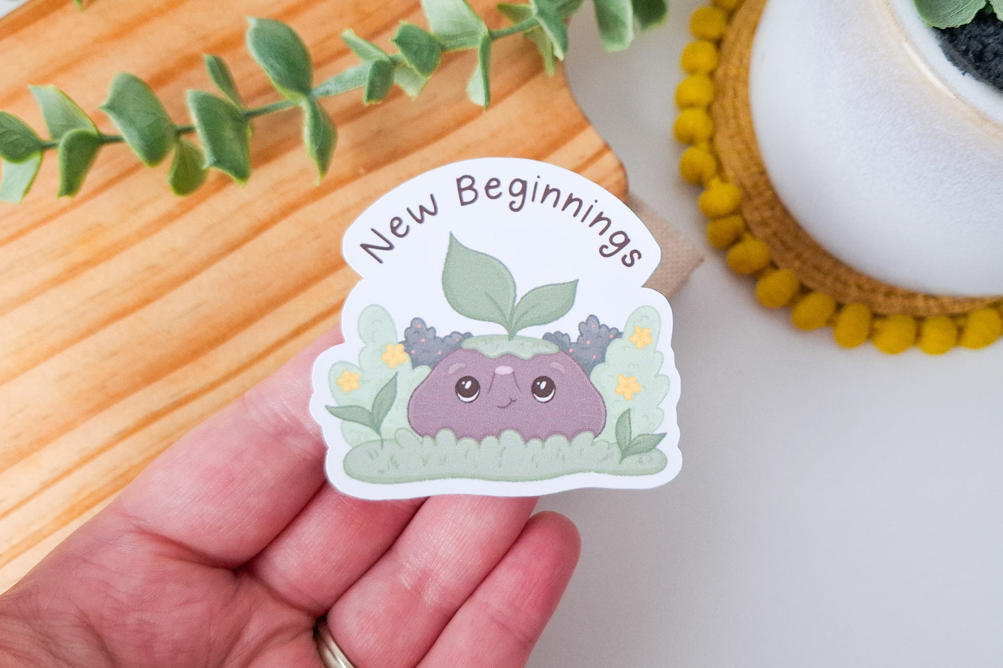 New Beginnings Mole Sticker