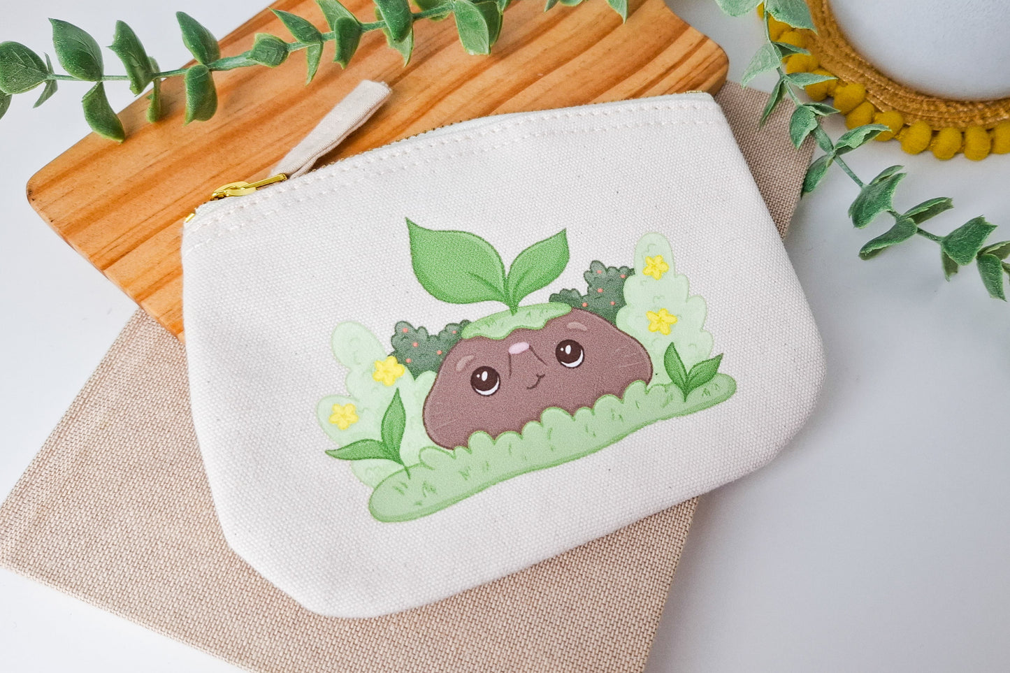 Small Cute Mole Zip Pouch