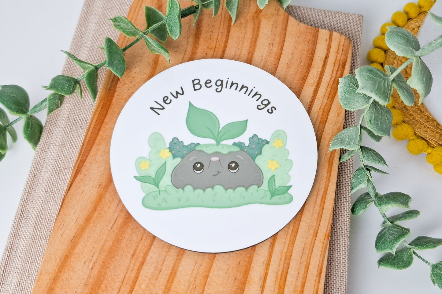 Coaster - New Beginnings Quote