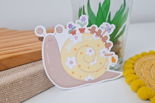 Snail Home Sticker