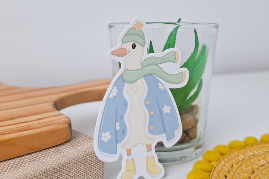 Cozy Duck Sticker