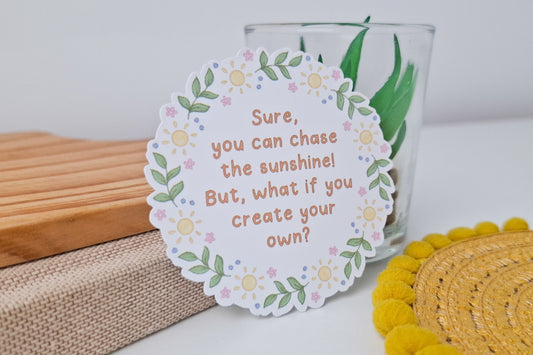 Sunshine Quote Sticker