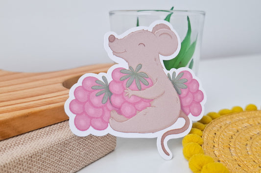 Raspberry Mouse Sticker