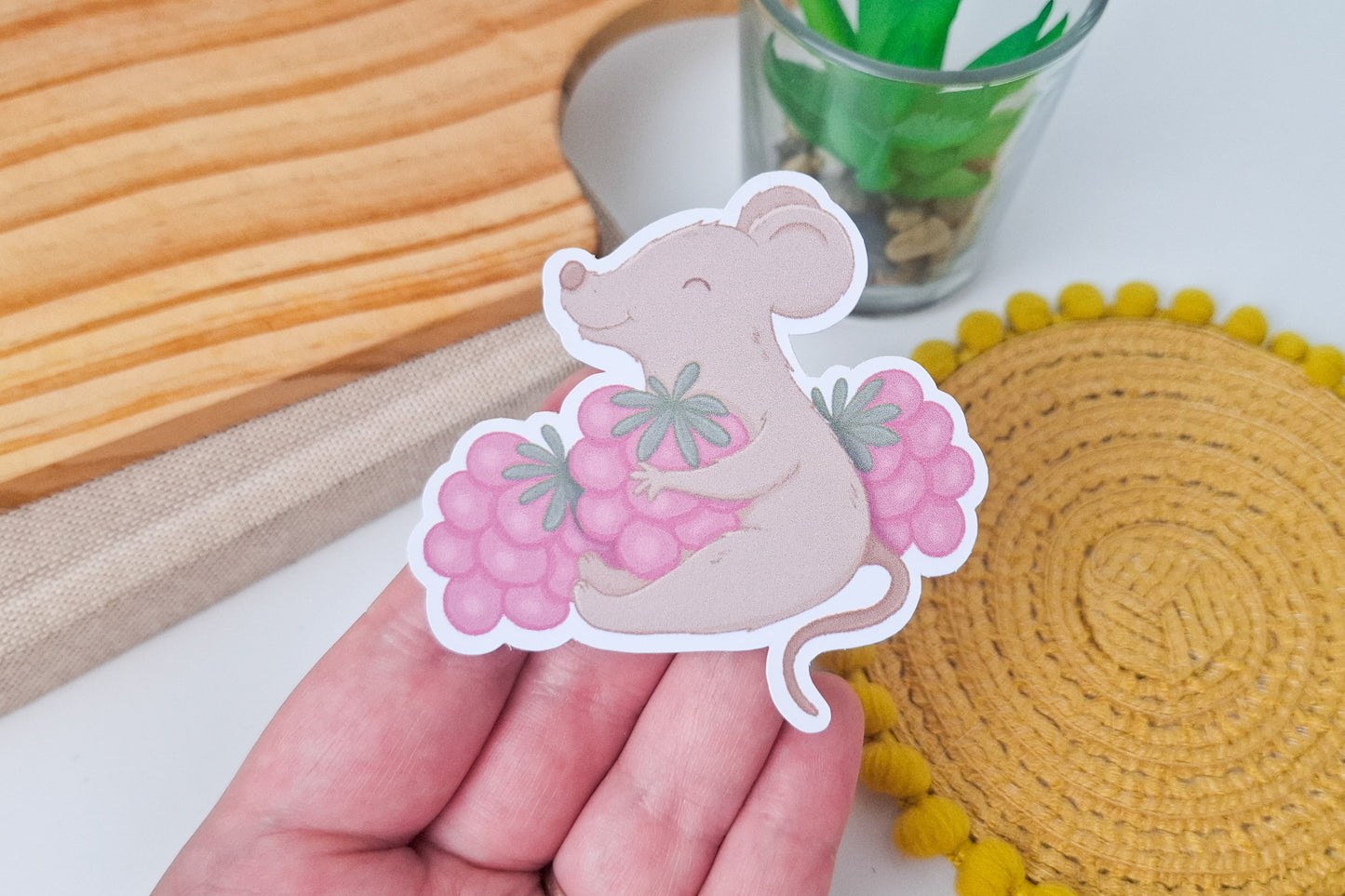 Raspberry Mouse Sticker