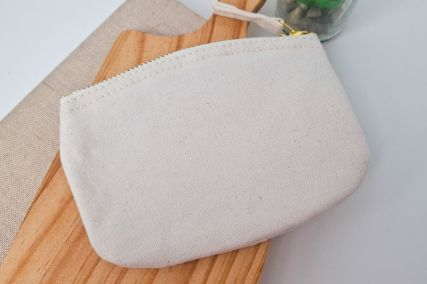 Slippers & Dippers Cotton Zip Pouch
