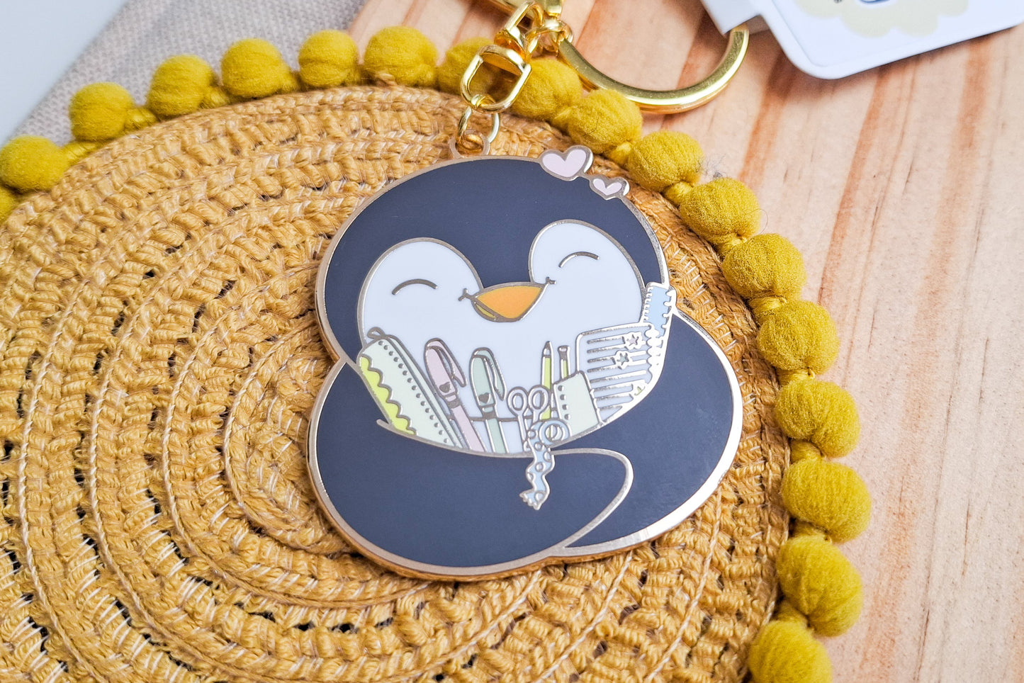 Stationery Pecka Enamel Keychain
