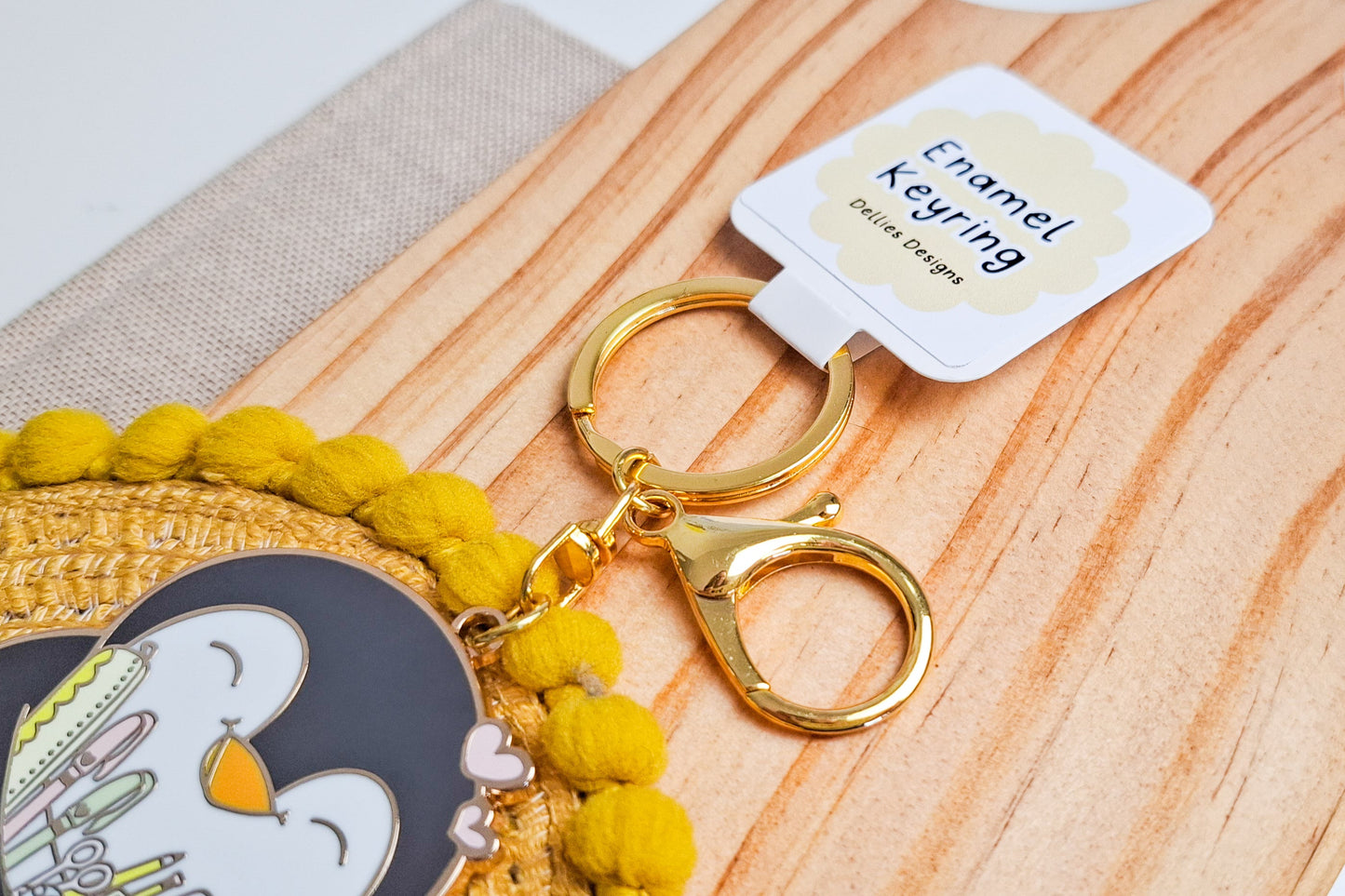Stationery Pecka Enamel Keychain