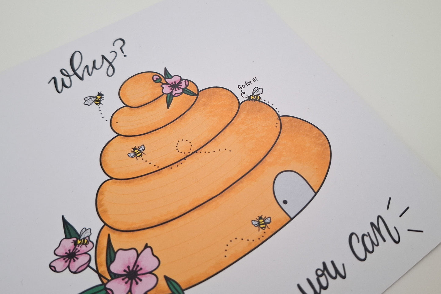 Bee-cause You Can Art Print