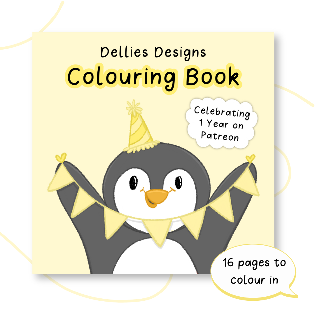 Patreon 1st Anniversary Colouring book