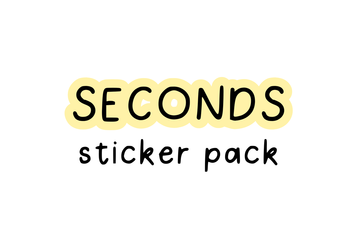 SECONDS Sticker Pack