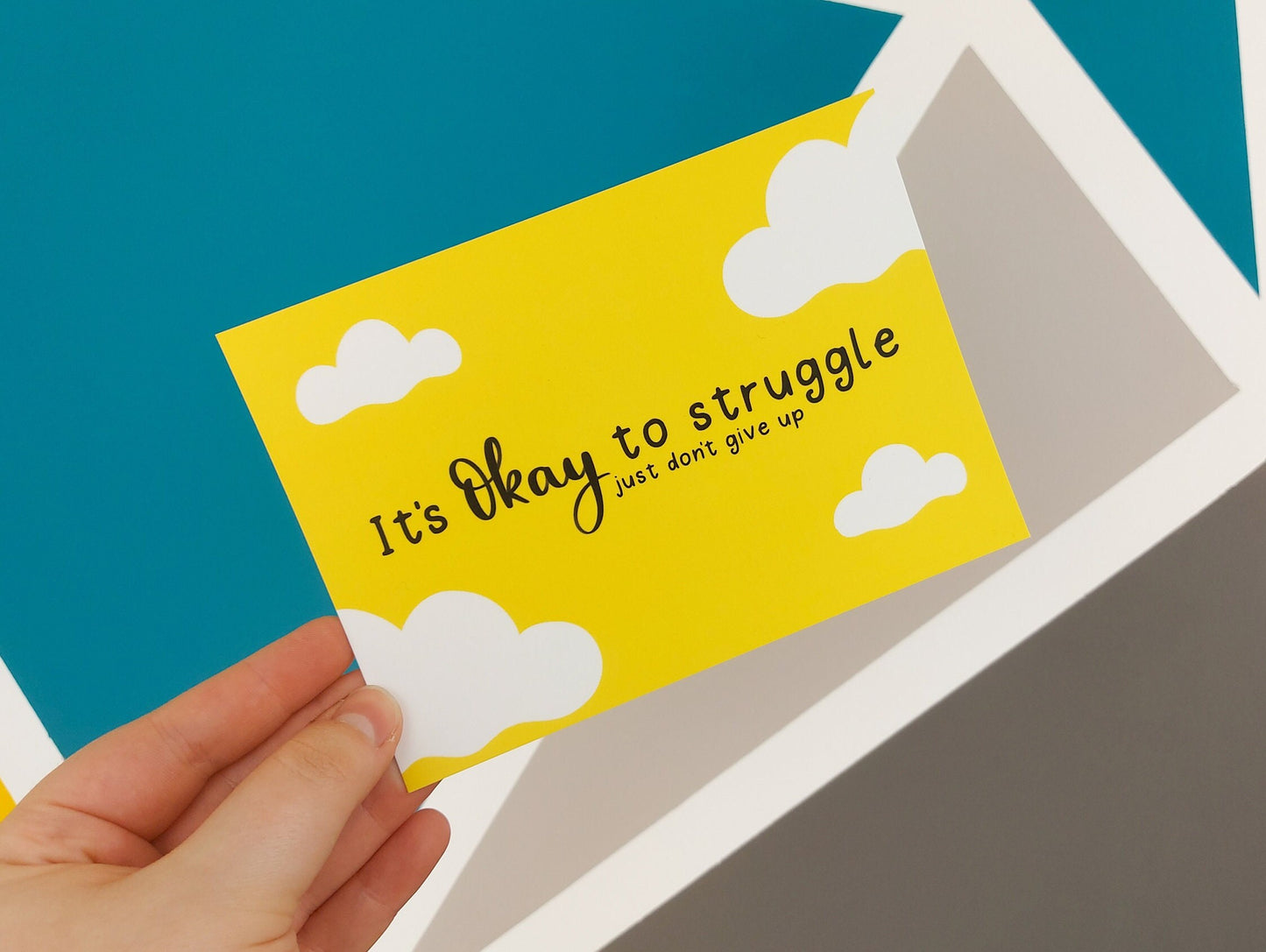 It's Okay to Struggle Quote Postcard