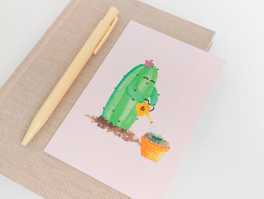 Be Kind Cactus Postcard