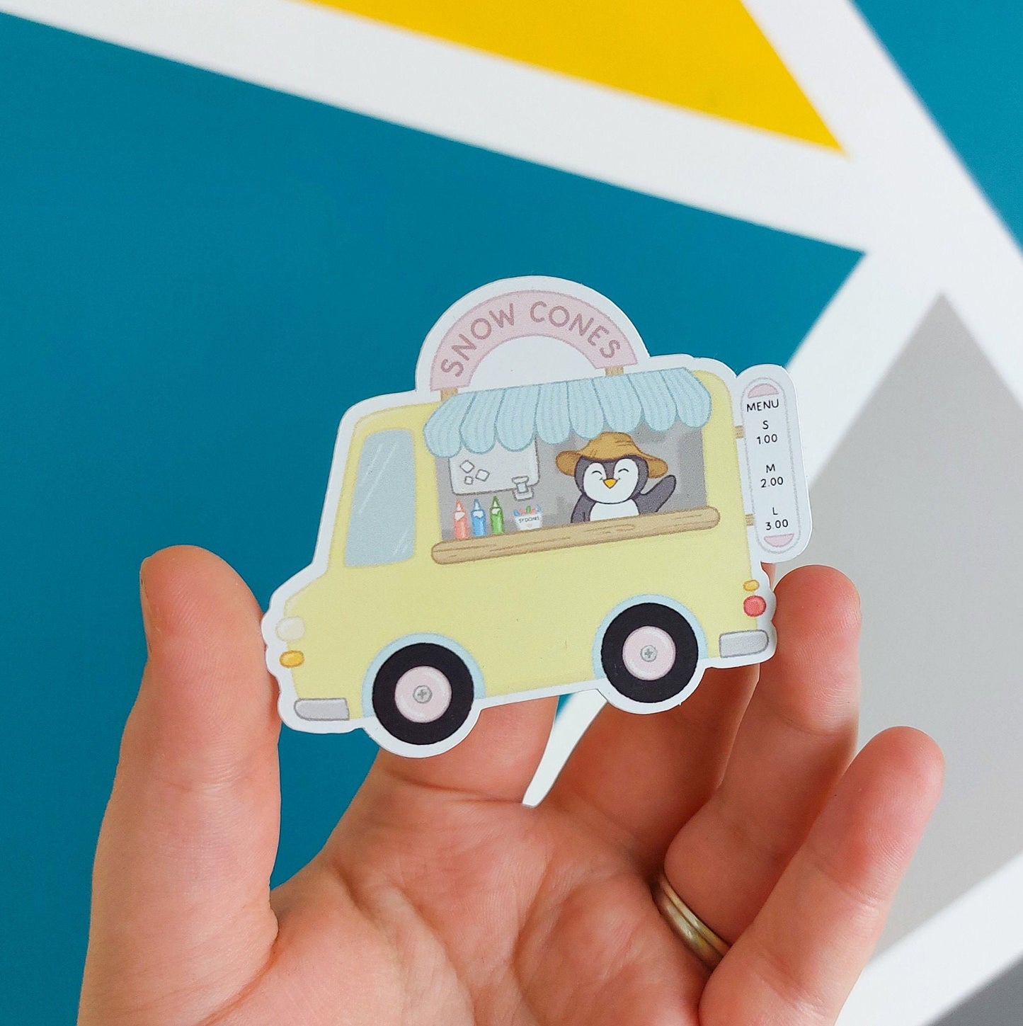 Snowcone Van Pecka Sticker