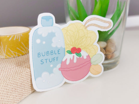 Bath time Essentials Vinyl Sticker