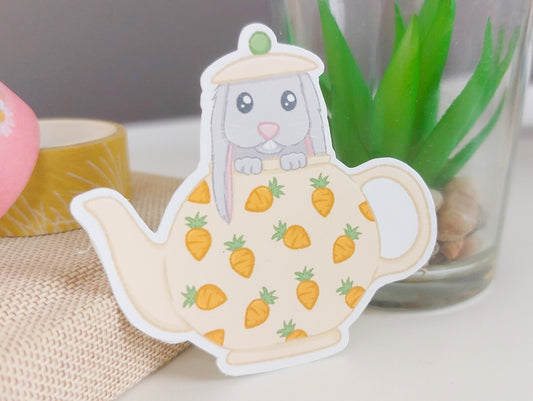 Teapot Bunny Sticker