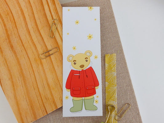 Rainy Day Teddy Bear Bookmark
