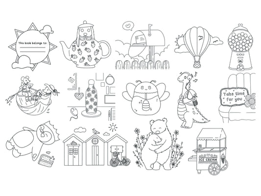 Vol.1 28 Days Of Sunshine Colouring Book