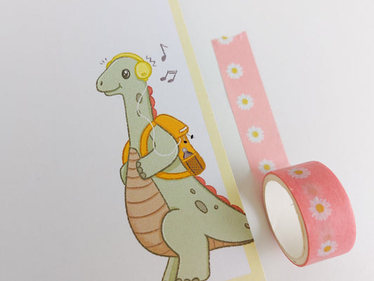 A6 Dinosaur Peel Off Notepad
