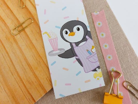 Milkshake Pecka Penguin Bookmark