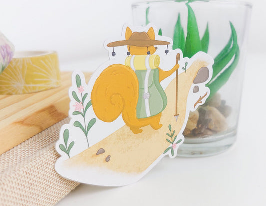 Adventure Squirrel Sticker