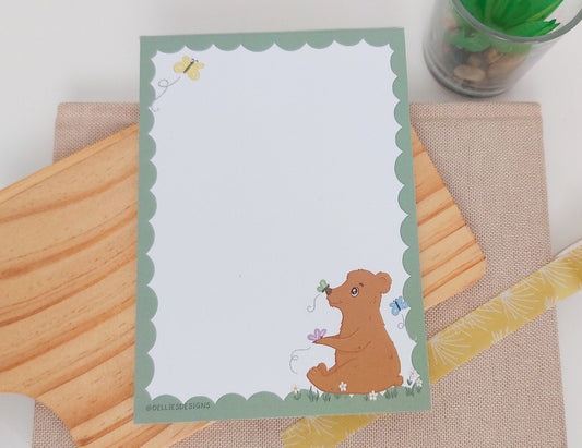 A6 Butterfly Bear Notepad