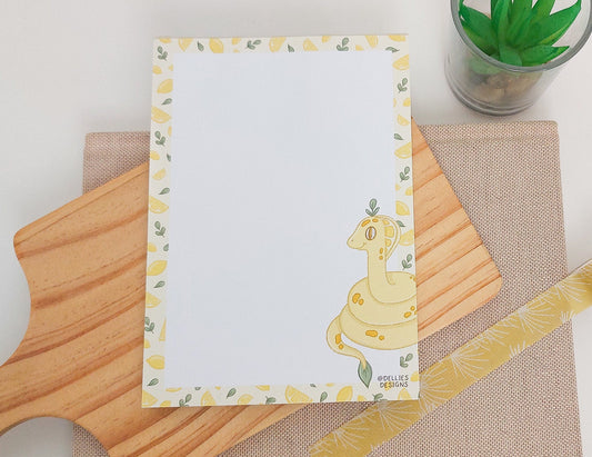 A6 Lemon Snake Notepad