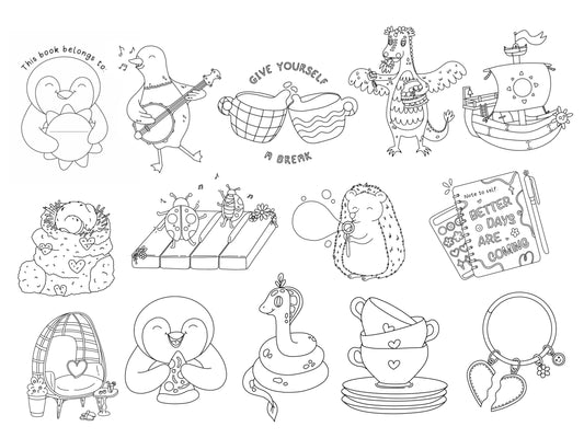 VOL.2 28 Days Of Sunshine Colouring Book