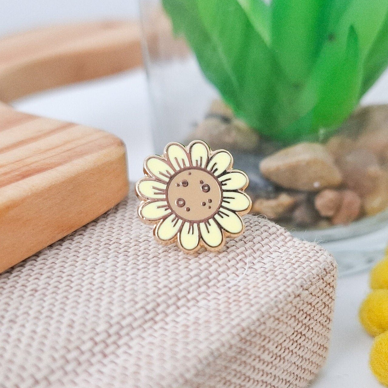 Mini Sunflower Enamel Pin