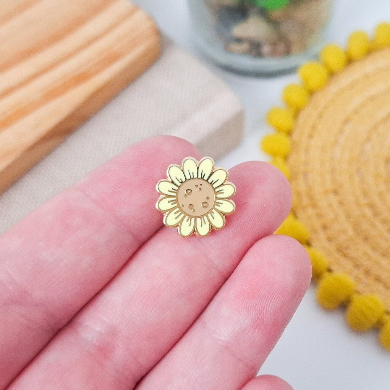 Mini Sunflower Enamel Pin