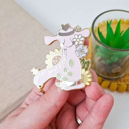 Water Your Flower Tap Enamel Pin