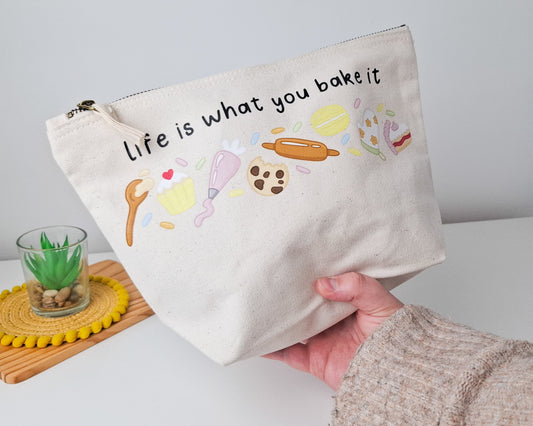 Baking Quote Zip Pouch