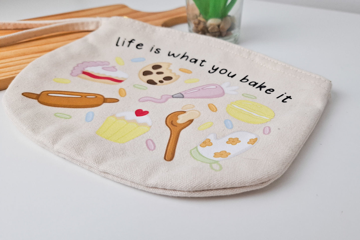 Baking Theme Quote Pouch