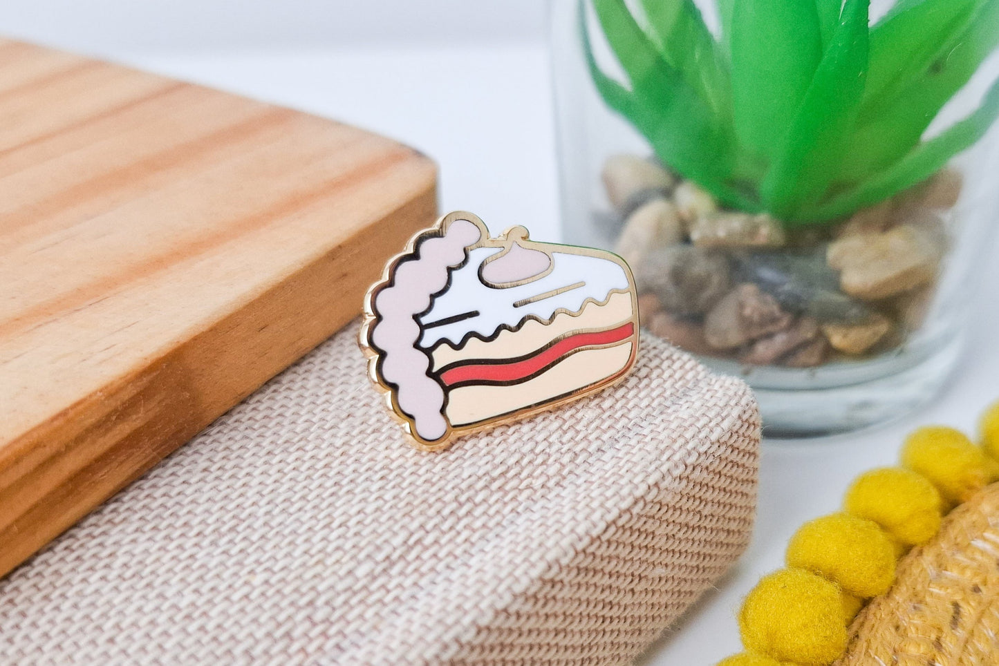 Cake Slice Enamel Pin