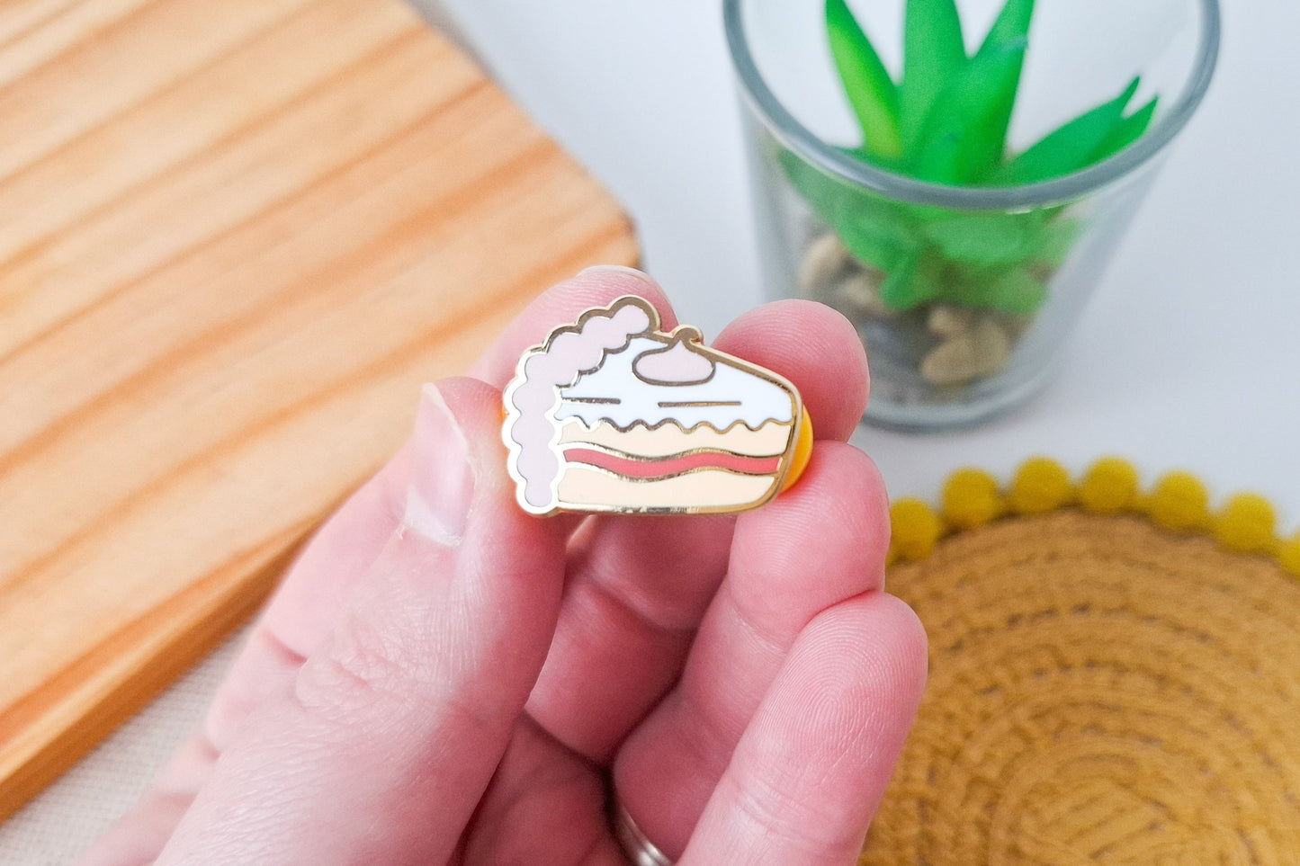 Cake Slice Enamel Pin