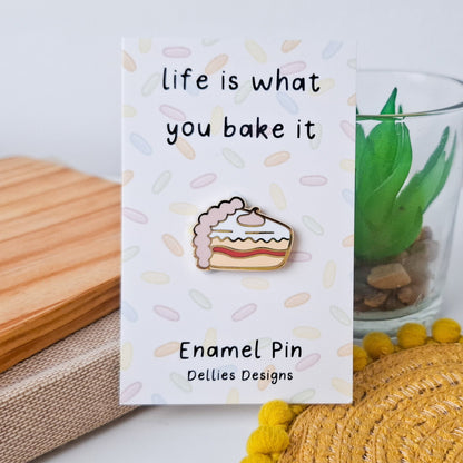 Cake Slice Enamel Pin