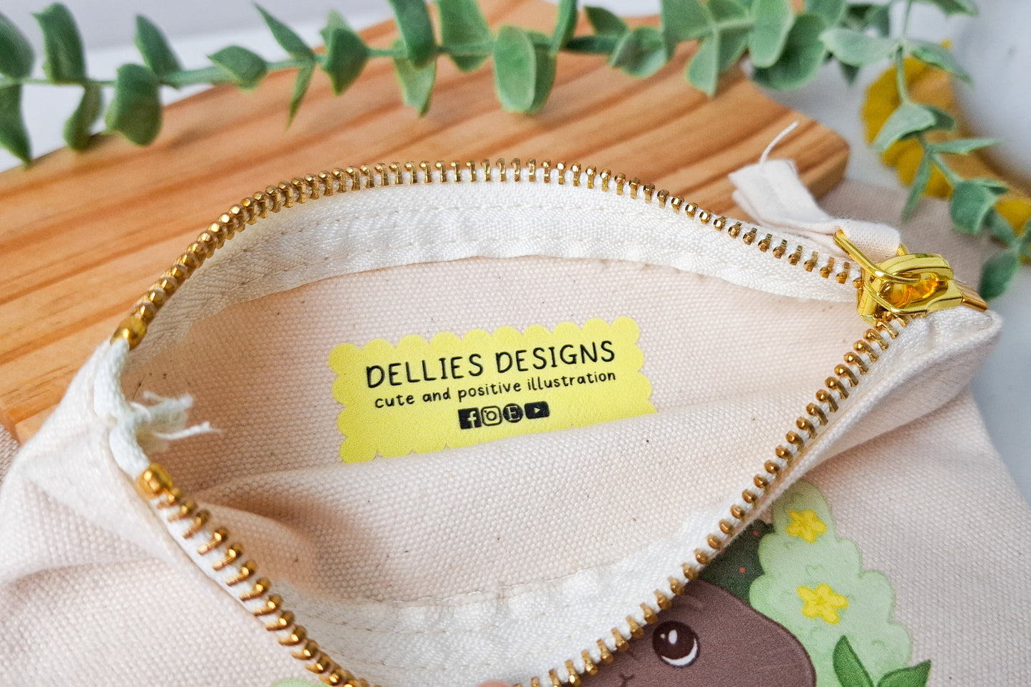 New Beginnings Quote Small Zip Pouch