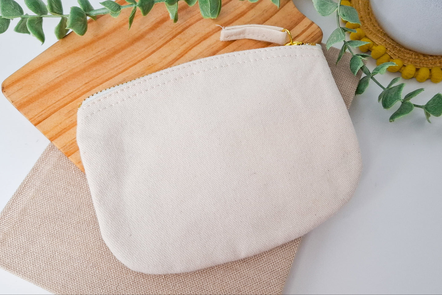 New Beginnings Quote Small Zip Pouch
