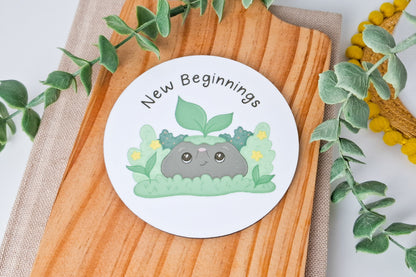 Coaster - New Beginnings Quote