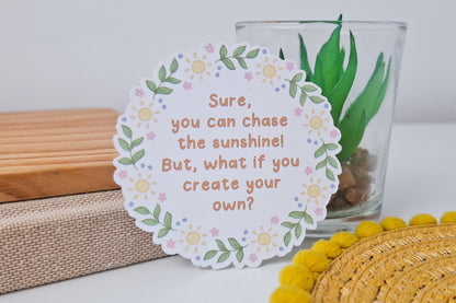 Sunshine Quote Sticker