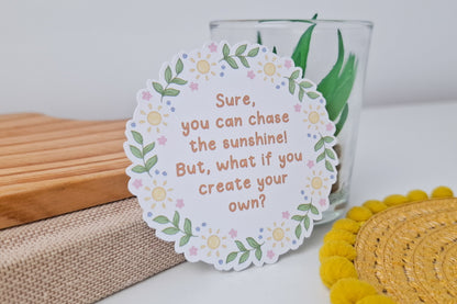 Sunshine Quote Sticker