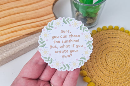 Sunshine Quote Sticker