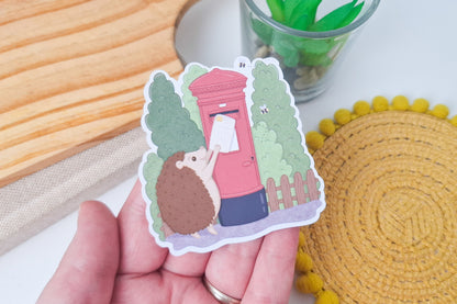 Happy Mail Hedgehog Sticker