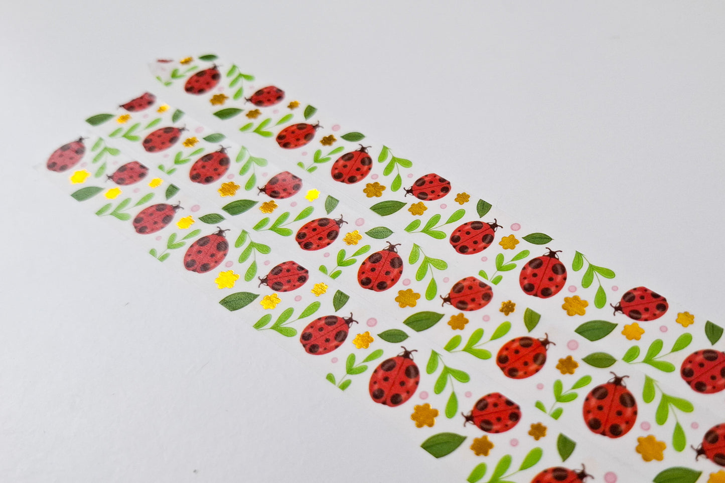 Little Ladybug Gold Foil Washi Tape