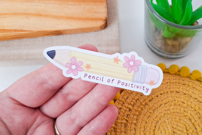 Pencil of Positivity Sticker