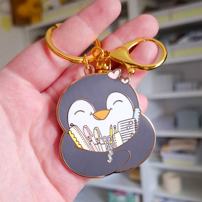 Stationery Pecka Enamel Keychain