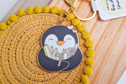 Stationery Pecka Enamel Keychain