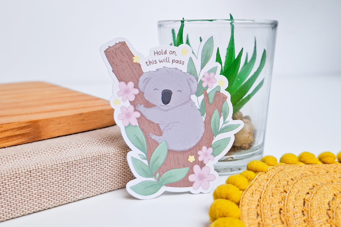 Positive Koala Sticker - This Will Pass