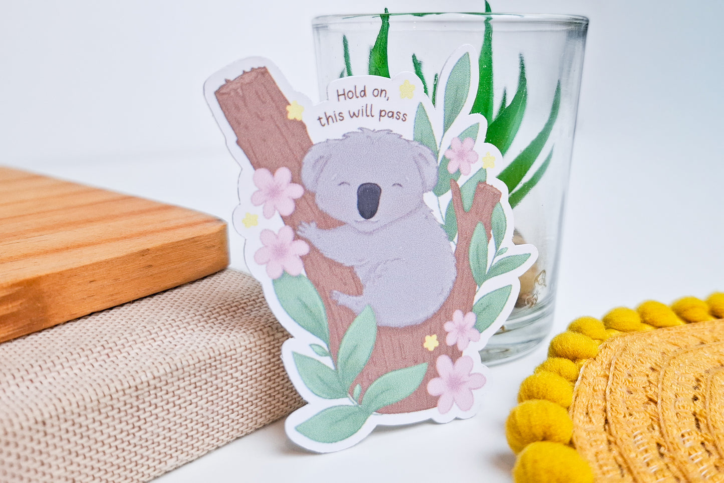 Positive Koala Sticker - This Will Pass