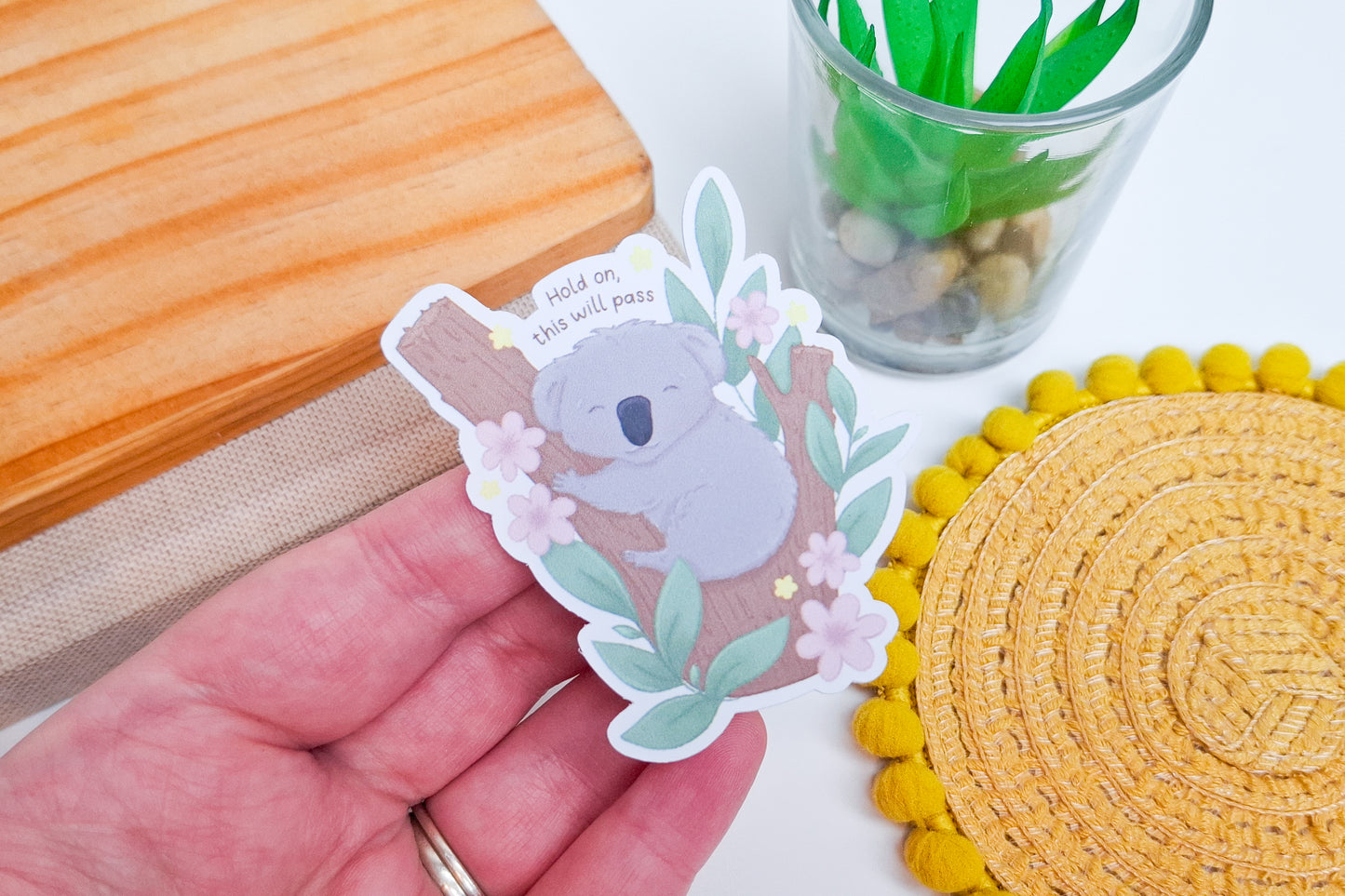 Positive Koala Sticker - This Will Pass
