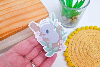 Positive Koala Sticker - This Will Pass